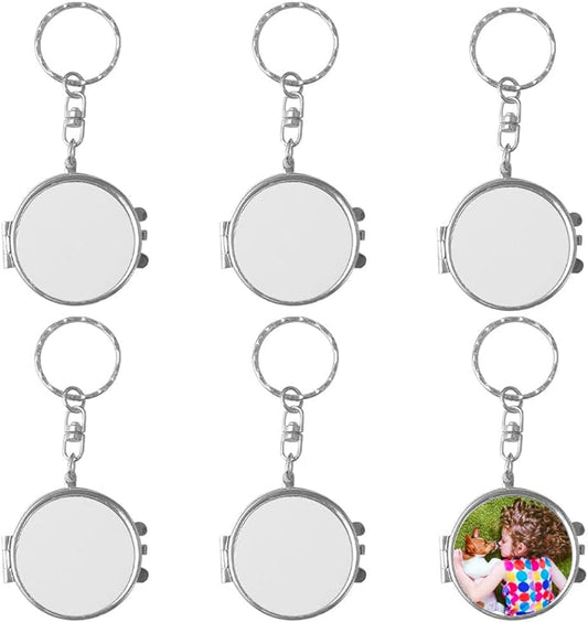 Pocket Makeup Mirror Keychains