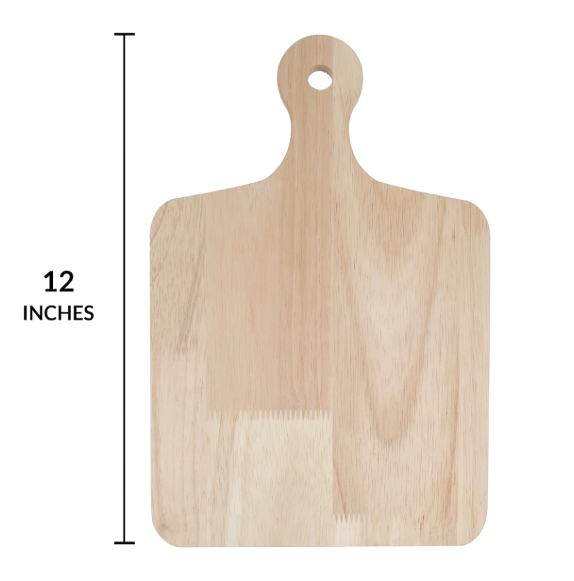 Decorative Wooden Chopping Board Customizable Serving Tray with Handle